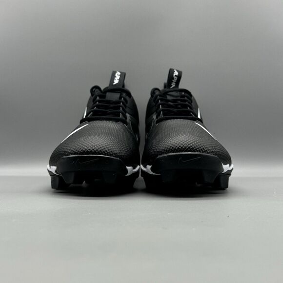 Nike Alpha Menace 4 Shark Football Cleats Size 10 WIDE Black White FQ3875-001 - Picture 2 of 9